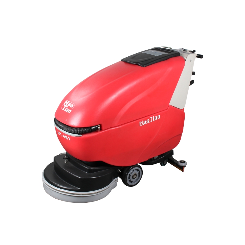 Walk-behind scrubber with battery HT-461 red