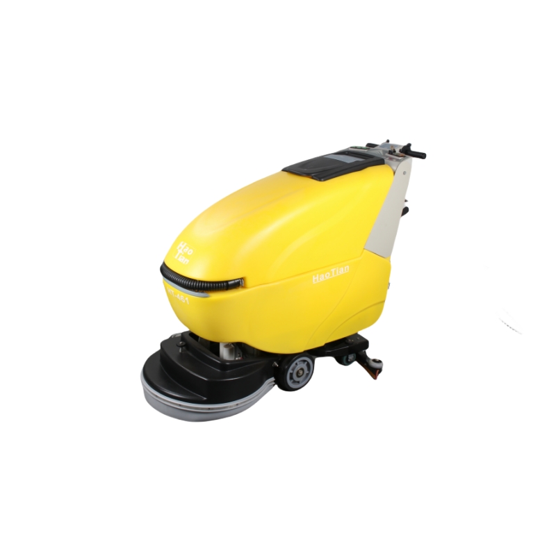 Walk-behind scrubber with battery HT-461 yellow
