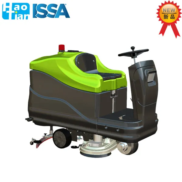 Haotian Ht-105 Ride-on Floor Cleaning Machine Scrubber Dryer with Battery &amp; Charger